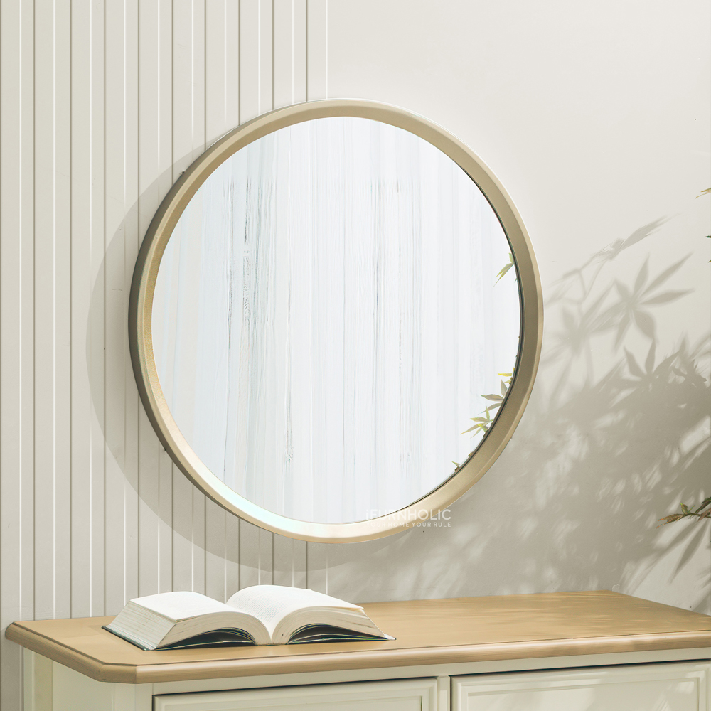 iFURNHOLIC Wanda Round Mirror 60 l Cermin Dinding - Gold